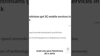 Palestinians Deserve Freedom Of Upgraded Telecommunication Services