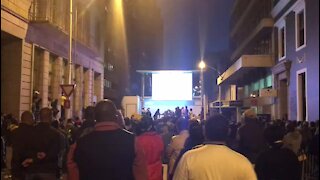 ANC SUPPORTERS CELEBRATE AS ZUMA SURVIVES VOTE OF NO CONFIDENCE (6TF)