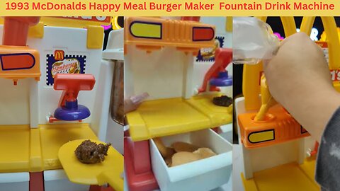 1993 McDonalds Happy Meal Burger Maker Fountain Drink Machine