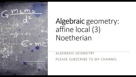 algebraic geometry noetherian is an affine local property