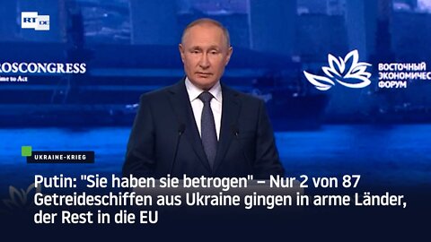 Nur 2 von 87 Getreideschiffen aus Ukraine gingen in arme Länder, der Rest in die EU