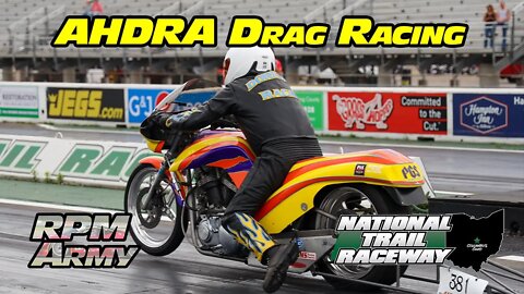 All Harley Drag Racing AHDRA at National Trail Raceway