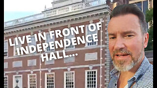 LIVE in front of Independence Hall...