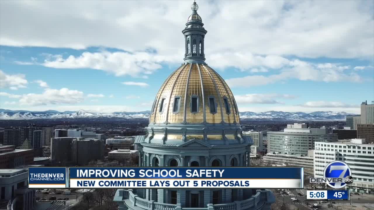 Five bills aimed at improving school safety in Colorado move forward to the state legislature