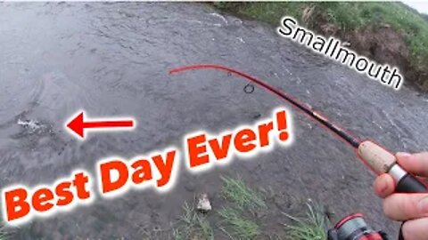 Best Smallmouth Fishing EVER! (Illinois Creek Fishing)