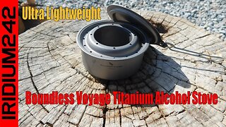 Ultra Lightweight: Boundless Voyage Titanium Alcohol Spirit Stove