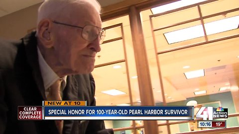 Parson honors 100-year-old Pearl Harbor survivor