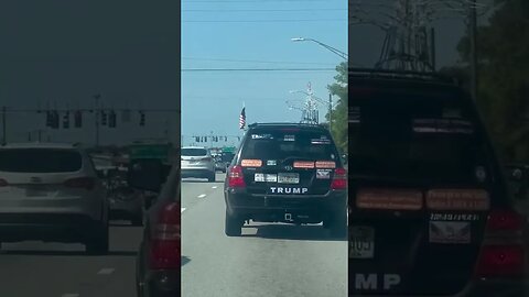 BASED AF car spotted on the highway in Tampa, FL #Trump2024