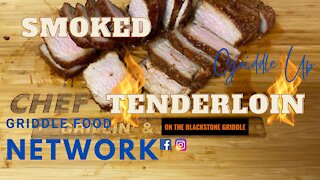 How to Smoke Pork Tenderloin on the Blackstone Griddle | Griddle Food Network