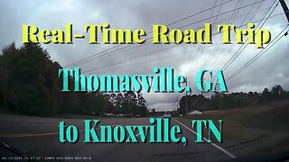 Ride Along from Thomasville, GA to Knoxville, TN in real time