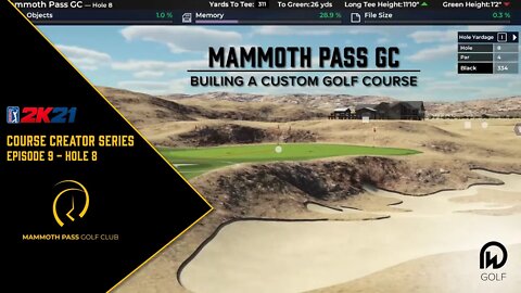 PGA Tour 2K21 Course Designer | Mammoth Pass GC - Hole 8 Design | DW Golf Co