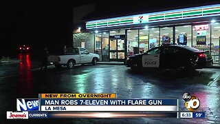 La Mesa store robbed by man armed with flare gun