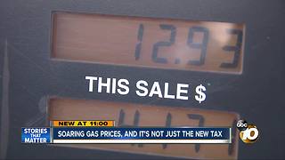 Soaring gas prices, and it's not just the new tax