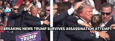 Trump survives assassination attempt at his rally in Butler- Pennsylvania- shot in the ear