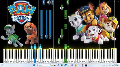 Paw Patrol Theme Piano Tutorial. RE-UPLOAD.