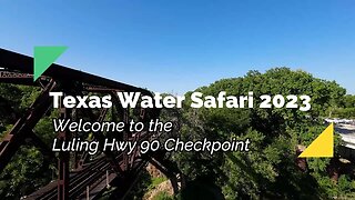 Drone Introduction to Texas Water Safari at the Luling Hwy 90 Checkpoint 2023 #tws2023 #canoesport