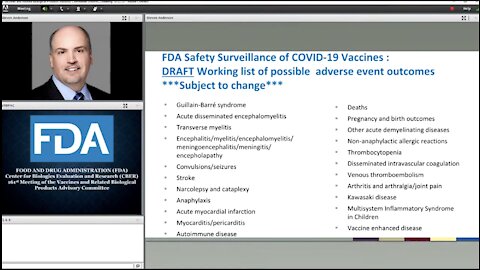 FDA accidentally shows COVID-19 Vaccine Adverse Reactions