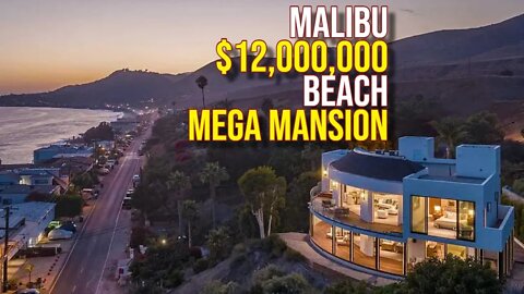Touring $12,000,000 Malibu Beach Mega Mansion!
