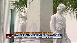 Community leaders push to remove confederate memorial