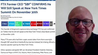 FTX Former CEO “SBF” CONFIRMS He Will Still Speak at New York Times Summit