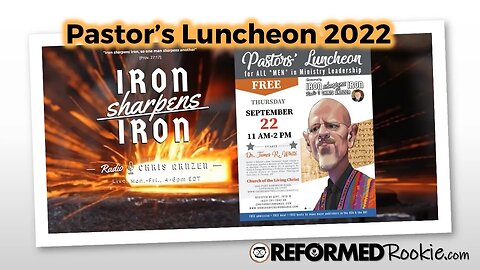 Chris Arnzen's Opening Address: Iron Sharpens Iron Pastor's Luncheon 2022