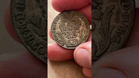 INSANE OLD Coin 20 Kruiser Austrian Coin From 1800's