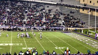 Field Goal at the Northwestern University Wildcats Football Game VS Purdue 11/11/2017