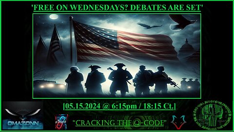 "CRACKING THE Q-CODE" - 'FREE ON WEDNESDAYS? DEBATES ARE SET'