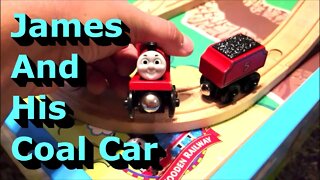 Thomas & Friends Wooden Railway - James Engine and Coal Car