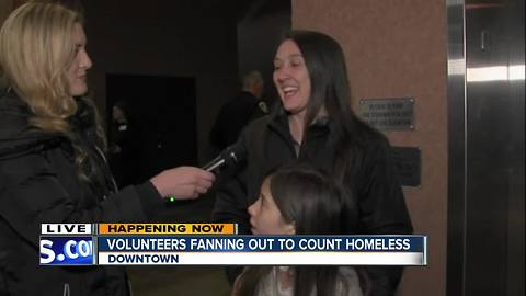 Volunteers count homeless population in San Diego