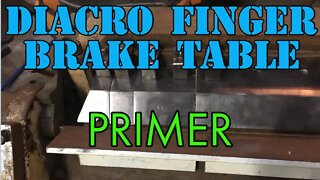 Diacro Finger Brake - Primer Fun - Zinc Oxide Primer is the Best