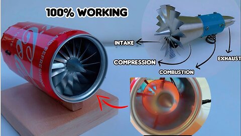 Making a Jet Engine using soda can | diy Jet engine | fully functional Jet Engine