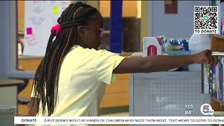 Students at Wade Park School in Cleveland thankful for book donations to grow outside of the classroom