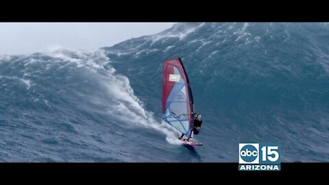 Guinness world Record for windsurfing the biggest wave ever Sarah Houser shares how she met her goal