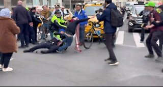 NYPD TAKES DOWN Pro-Hamas Protestor