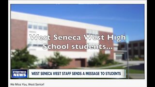 West Seneca West staffers send a kind message to students