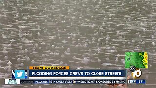 Numerous streets closed as rain leads to flooding