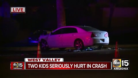 Two children seriously hurt, two others injured in crash near Camelback and Litchfield roads