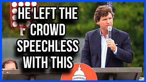 *MUST WATCH* Tucker SHOCKS The Crowd When He says This about Donald Trump & The Deep State..