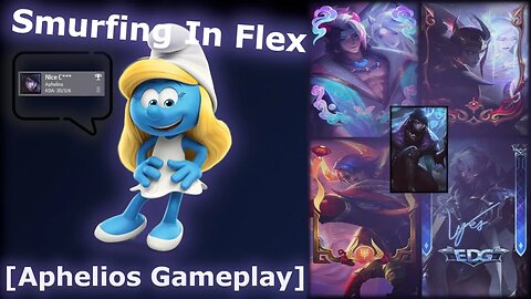 Making Aphelios look OP in Smurf Que [Aphelios Gameplay]