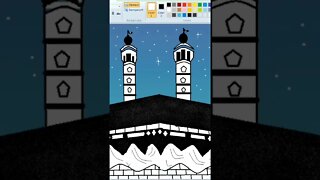 how to draw KABA Sharif