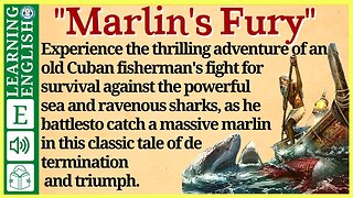 Learn English Through story Level 3 🔥English Stories 🔥Marlin's Fury