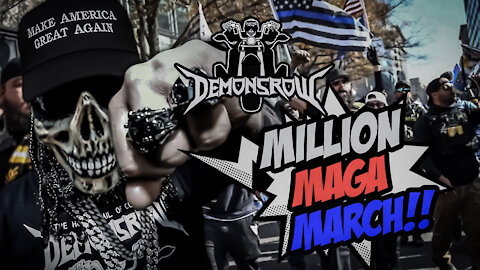 Million MAGA March I Bikers,3%ers,Proud Boys,Alex jones and Antifa!