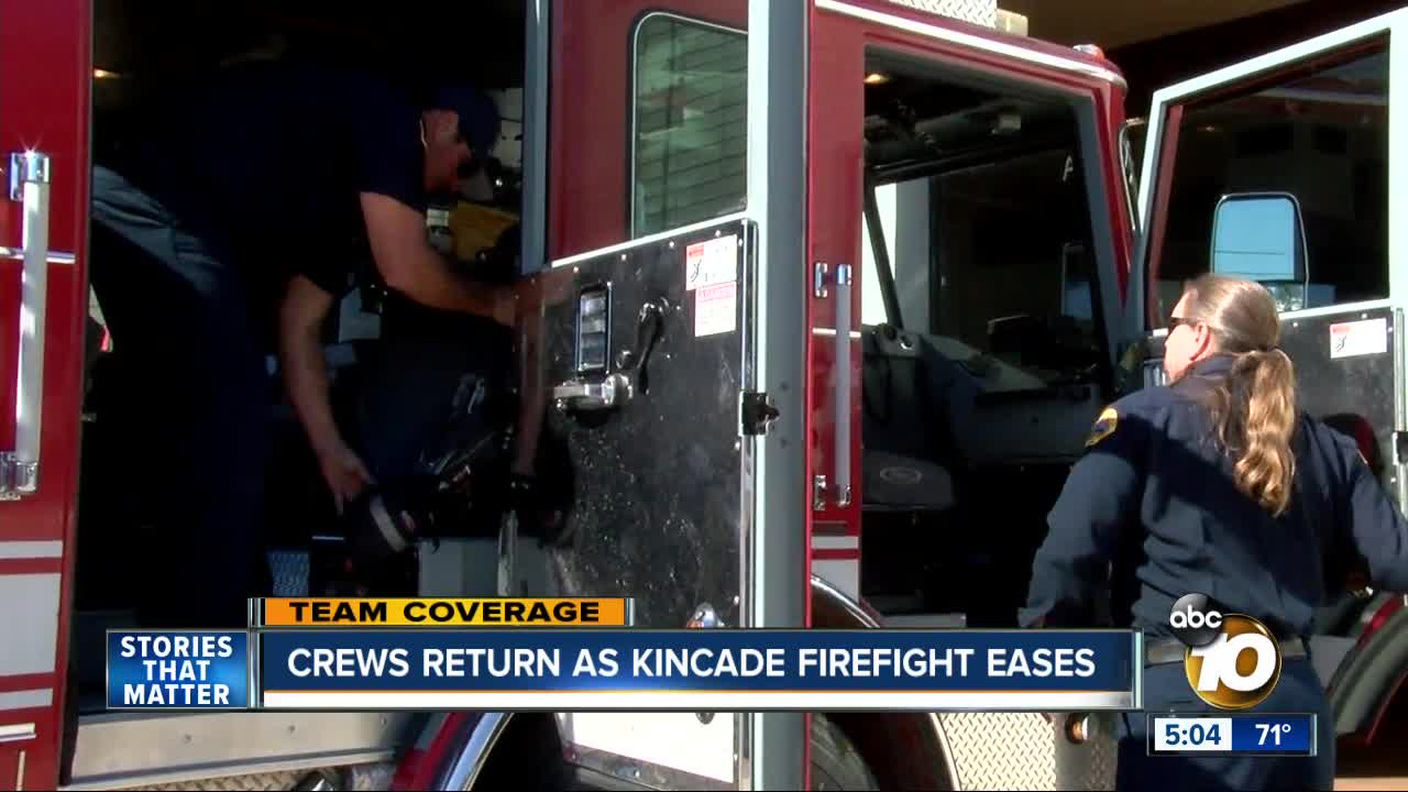 San Diego Strike Team returns after Kincade Firefight eases