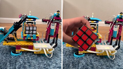 14-year-old builds a Rubik's cube-solving Lego robot