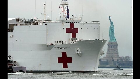 USNS Comfort arrives in New York City