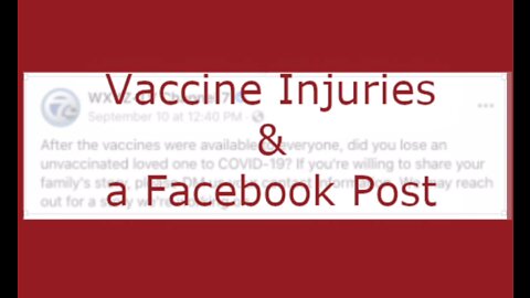 Vaccine Injuries & a Facebook Post