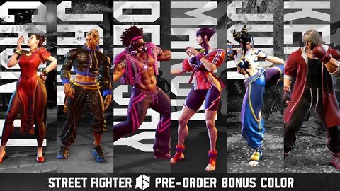 🕹🎮🥊Street Fighter 6 『ストリートファイター6』 Pre Order Bonus Color