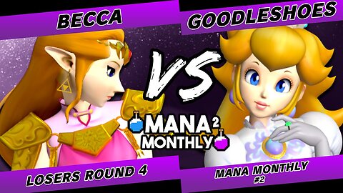 Mana Monthly 2 - Becca (Zelda) vs GoodleShoes (Peach) Smash Melee Tournament