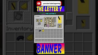 How To Make The Letter Y Banner | Minecraft